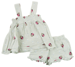 Thumbnail 1: Disney Little Girls 2 Pc Minnie Mouse Shorts Set 