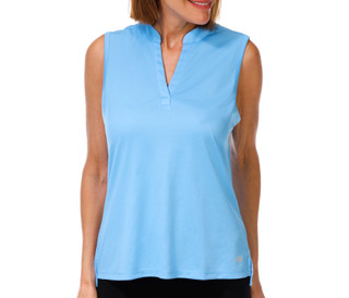 Thumbnail 1: REEL LEGENDS Petite Outdoor Sleeveless Freeline Solid Top 