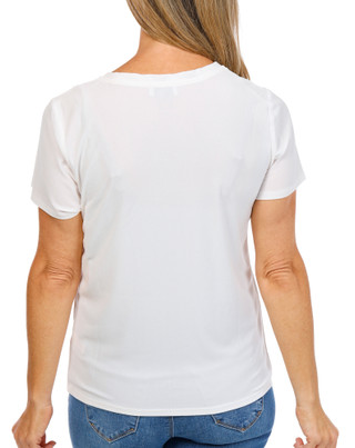 Thumbnail 3: Cece Women's Rhinestone Bow Tee  
