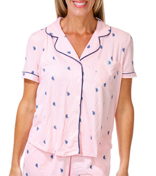 Thumbnail 4: U.S. Polo Assn. Women's 3 Pc Pajama Set  