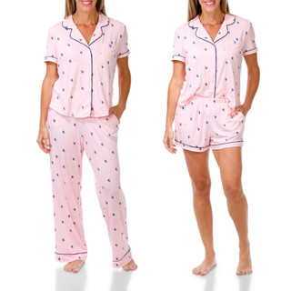 Thumbnail 5: U.S. Polo Assn. Women's 3 Pc Pajama Set  
