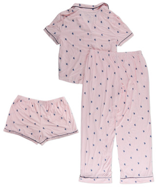 Thumbnail 7: U.S. Polo Assn. Women's 3 Pc Pajama Set  