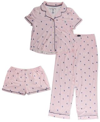 Thumbnail 1: U.S. Polo Assn. Women's 3 Pc Pajama Set  
