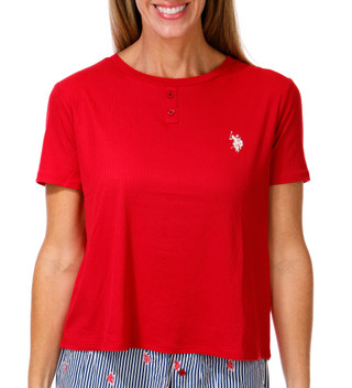 Thumbnail 3: U.S. Polo Assn. Women's  2 Pc Pajama Shorts Set  