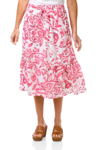 Thumbnail 1: Hope & Harlow Women's Floral Print Skirt  