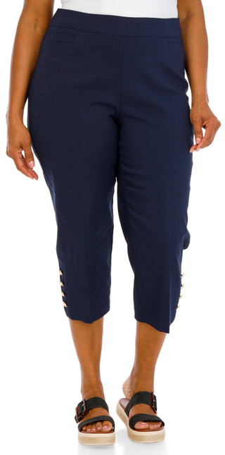 Thumbnail 1: Zac & Rachel Women's Plus Capris  