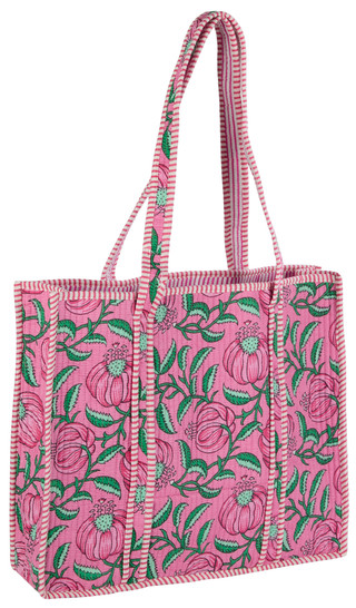 Thumbnail 3: Haute Dreamz Quilted Floral Buds Tote 