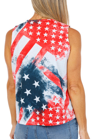 Thumbnail 2: Onque Women's Sleeveless Americana Tank  