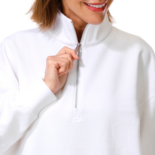 Thumbnail 3: Express Womens Long Sleeve Ribbed Half Zip Pullover Sweater 