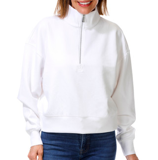 Thumbnail 1: Express Womens Long Sleeve Ribbed Half Zip Pullover Sweater 