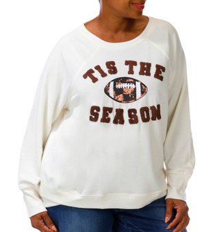 Thumbnail 2: Philosophy Plus Long Sleeve Football Season Sweater 