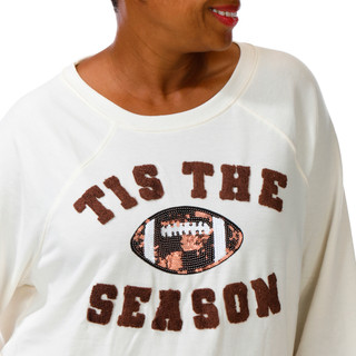 Thumbnail 5: Philosophy Plus Long Sleeve Football Season Sweater 