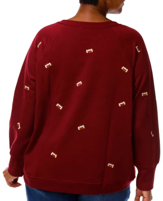 Thumbnail 3: Philosophy Plus Long Sleeve Football Season Sweater 