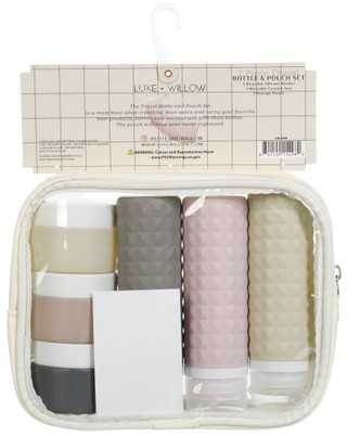 Thumbnail 2: LUXE + WILLOW 7-Piece Travel Bottle & Pouch Set 