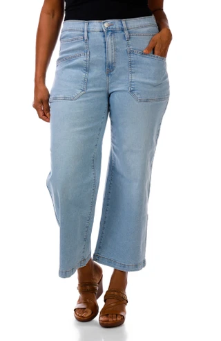 Thumbnail 2: Nanette Lepore Plus Belle High Rise Wide Leg Jeans 