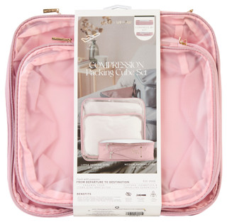 Thumbnail 1: LUXE + WILLOW Quiet Luxe 2-Piece Frosted Compression Packing Cube Set 