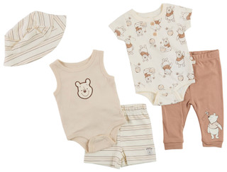Thumbnail 1: Disney Baby Boys 5 Pc Winnie The Pooh Pants Set 