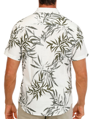 Thumbnail 2: Weatherproof Vintage Men's Short Sleeve Faux Linen Shirt 