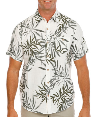 Thumbnail 1: Weatherproof Vintage Men's Short Sleeve Faux Linen Shirt 