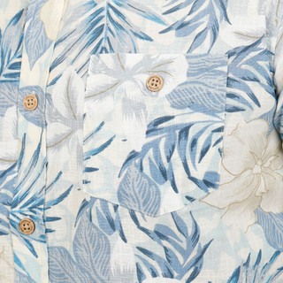 Thumbnail 3: Weatherproof Vintage Men's Short Sleeve Faux Linen Shirt 