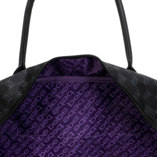 Thumbnail 4: Bebe Meredith 22" Rolling Duffel Bag - Black & Gold Dot 