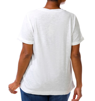 Thumbnail 3: Philosophy Plus Short Sleeve Embroidered Flag Top 