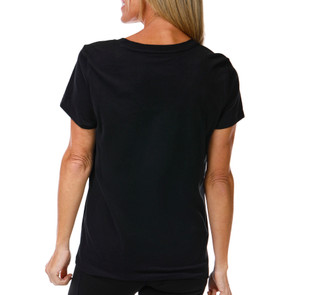 Thumbnail 2: DKNY Women's Short Sleeve V-Neck Top 