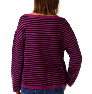 Thumbnail 2: Liverpool Petite Long Sleeve Boxy Striped Sweater 