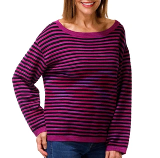 Thumbnail 1: Liverpool Petite Long Sleeve Boxy Striped Sweater 