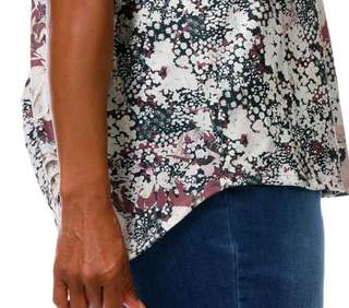 Thumbnail 2: ONE WORLD Plus Short Sleeve Harvest Bloom Top 