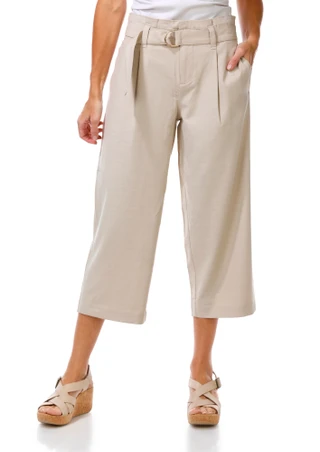 Thumbnail 1: Liverpool Petite Belted Wide Leg Pants 