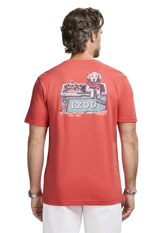 Thumbnail 1: IZOD Men's Saltwater Short Sleeve Graphic Tee 