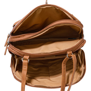 Thumbnail 3: MULTISAC Chambray Vienna Floral Zippy Triple Compartment Crossbody 