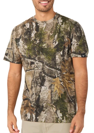 Thumbnail 2: TRUE TIMBER Men's Short Sleeve Camo Crew Neck Shirt 