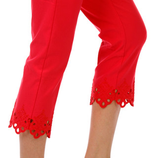 Thumbnail 2: Tahari Women's Eyelet Hem Capris 