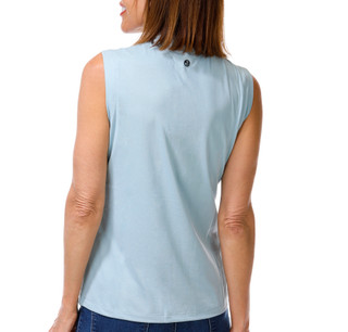 Thumbnail 2: Swannies Golf Womens Sleeveless Active 1/4 Zip Polo Top 