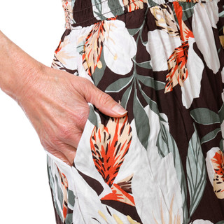 Thumbnail 2: As U Wish Women's Print Halter Jumpsuit 