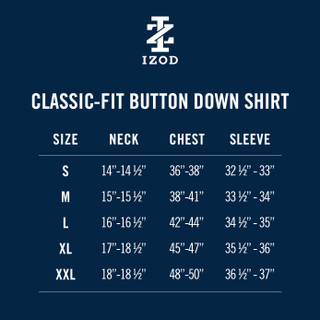 Thumbnail 7: IZOD Men's Performance Long Sleeve Button Down Shirt 