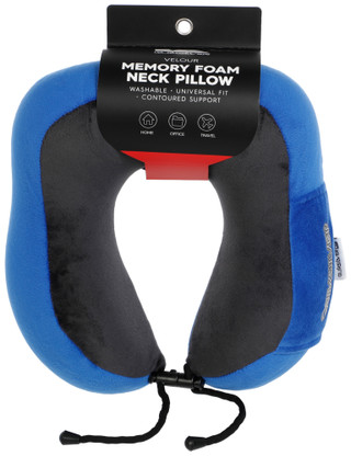Thumbnail 2: Quicksilver Memory Foam Travel Neck Pillow - Blue & Black 