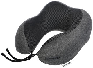 Thumbnail 1: Quicksilver Memory Foam Travel Neck Pillow - Heather Gray 