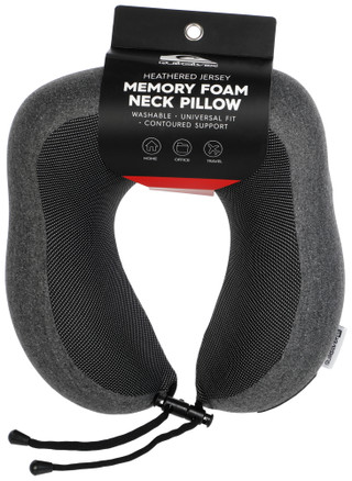 Thumbnail 2: Quicksilver Memory Foam Travel Neck Pillow - Heather Gray 