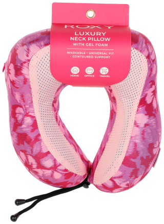 Thumbnail 2: ROXY Luxury Neck Pillow with Gel Foam - Floral Print 