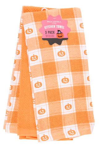 Thumbnail 1: Rockhill Home 3 Pk Halloween Kitchen Towels  
