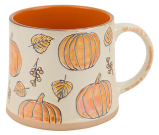 Thumbnail 1: Spectrum Designz Pumpkin Luster Harvest Coffee Mug 