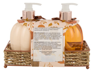 Thumbnail 2: Sedona 2 Pc Pumpkin Spice Hand Soap & Lotion Set with Caddy 
