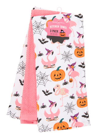 Thumbnail 1: Rockhill Home 3 Pk Halloween Kitchen Towels  