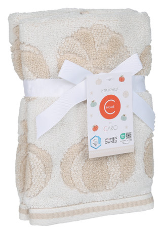 Thumbnail 1: Caro Home by Caro 2 Pk Harvest Pumpkin Tip Towels 