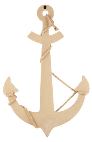 Thumbnail 2: Sand  & Sea 20x32 Large Wooden Anchor with Rope 
