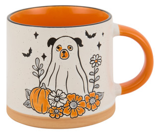 Thumbnail 1: Eli & Ana 18 oz Handmade Pet Ghost Halloween Coffee Mug 