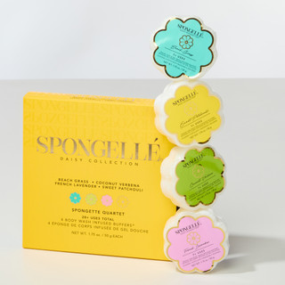 Thumbnail 3: SPONGELLE 4 Pk Scented Body Wash Infused Buffers  
